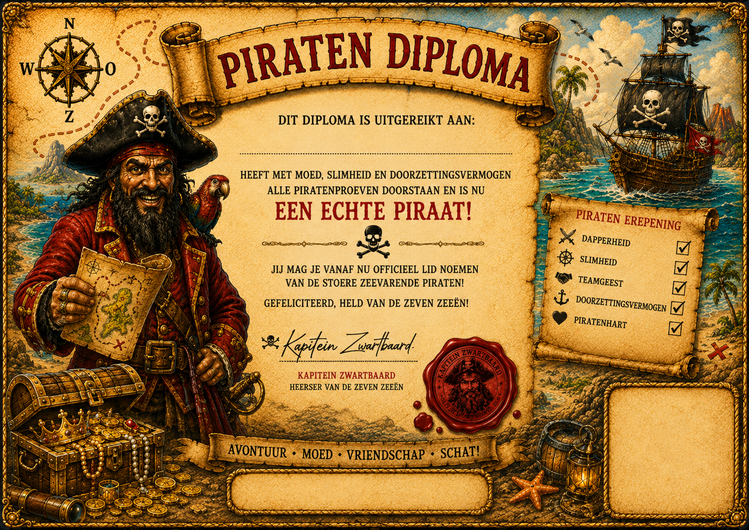 Piraten mascotte